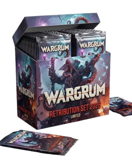 Wargrum display box of booster packs