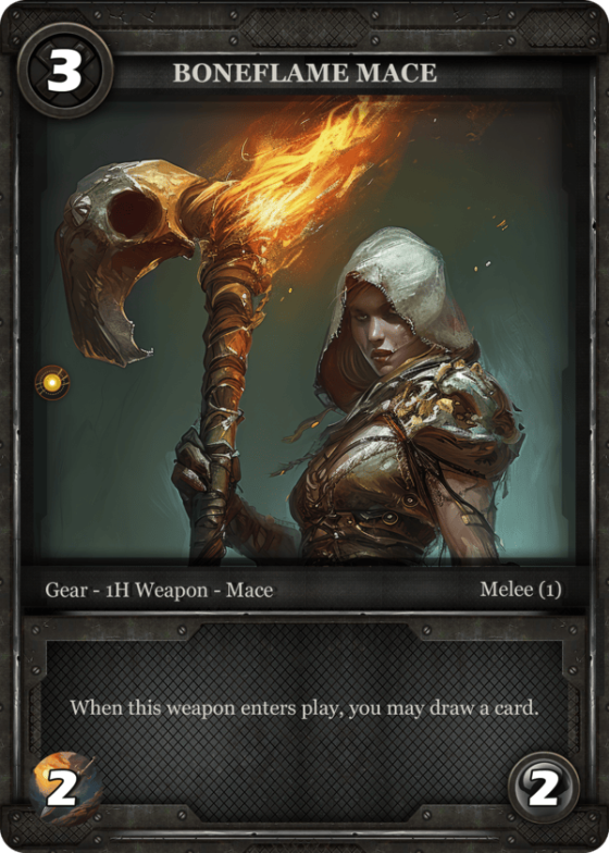 Boneflame Mace