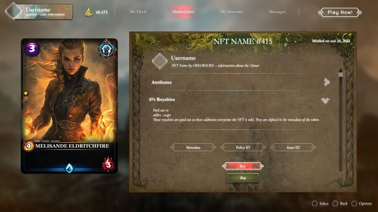 The in-game marketplace